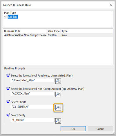 Add Intersection prompts with Member Selection button for Chart1 highlighted