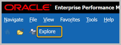 CalPlanning user interface with Explore button highlighted