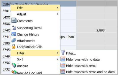 Filter rows in Update Data in Form